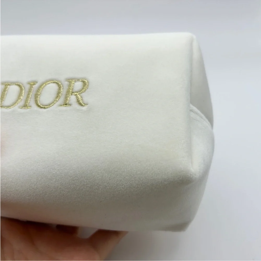 Dior Beauty White Velvet Cosmetic PouchLimited Edition w/Original Box